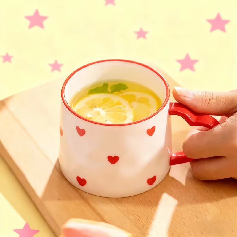 Tasse en céramique créative mignonne peinte à la main