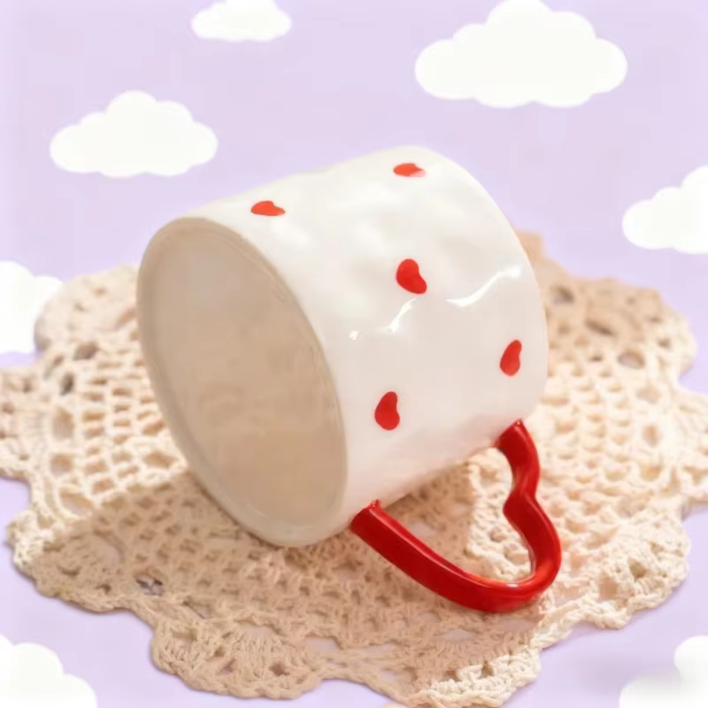 Tasse en céramique créative mignonne peinte à la main