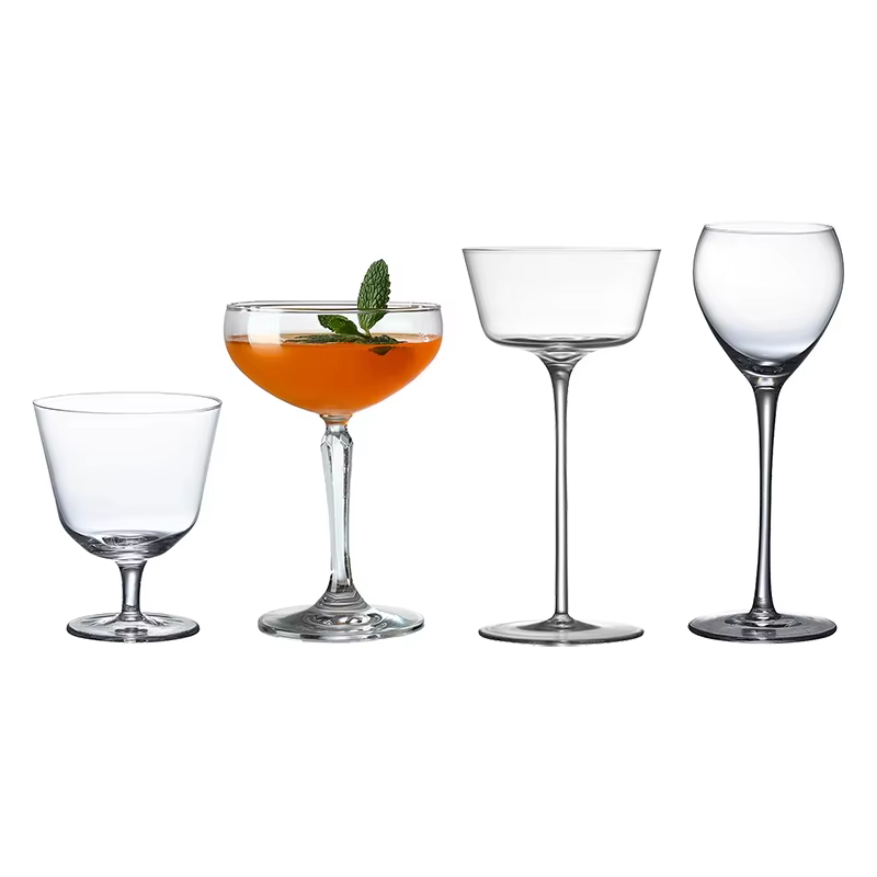 1 verres à cocktail en verre à Martini