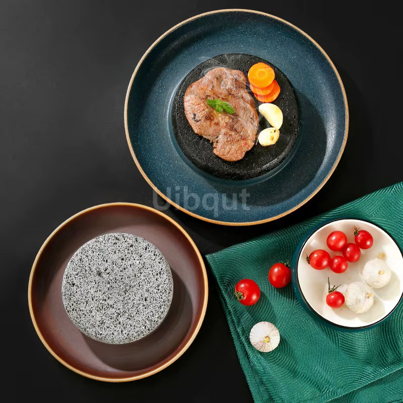 Assiette à steak en céramique créative
