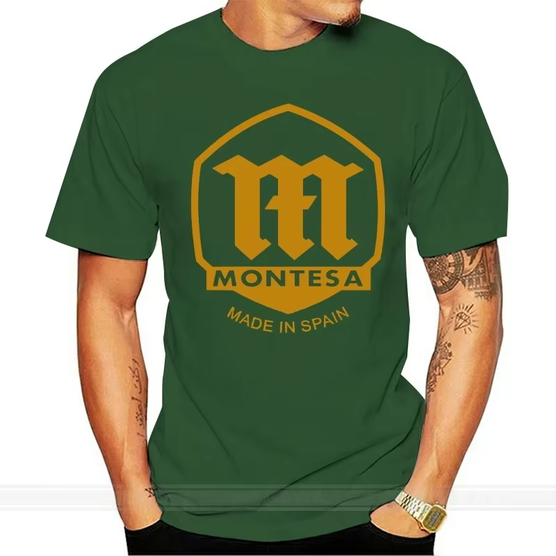 Montesa Espana moto T-Shirt haute qualité coton T-Shirt hommes à manches courtes toutes saisons trajet hauts col rond hommes T-shirts