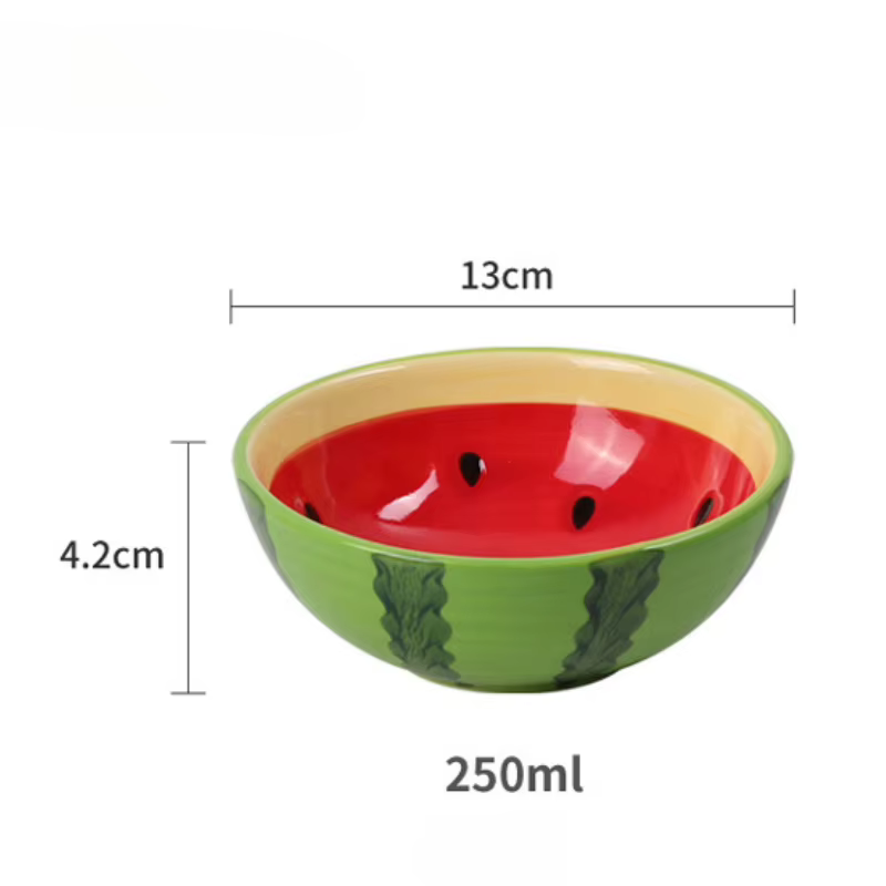 Bol à salade en céramique créatif en forme de Fruit