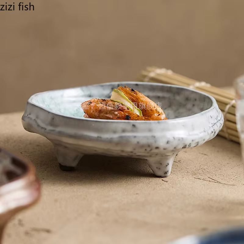 Assiette à Sushi en Céramique Vintage