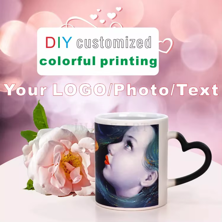 Tasse Magique Personnalisable DIY 350ML – Impression par Transfert à l'Eau Chaude