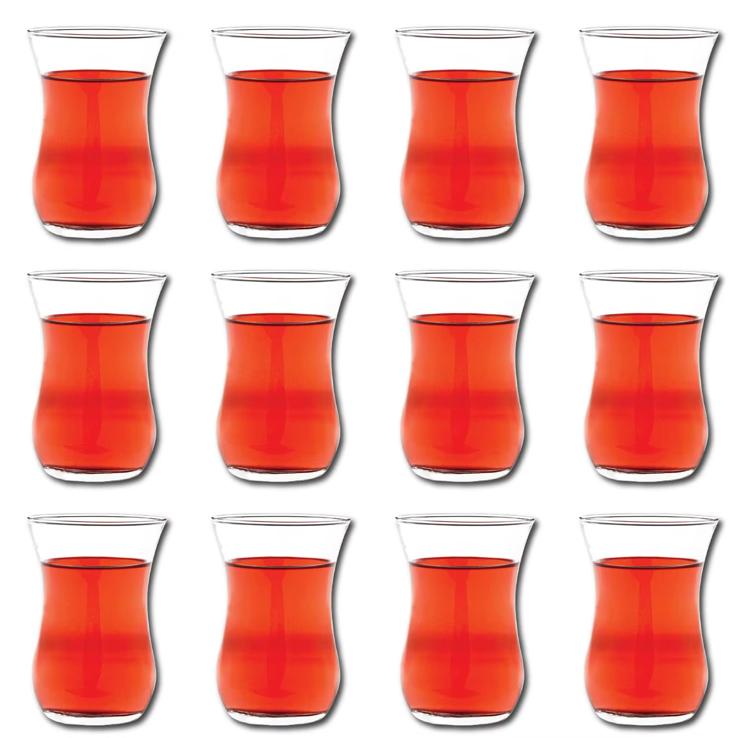 Ensemble de 6 verres à thé turcs authentiques