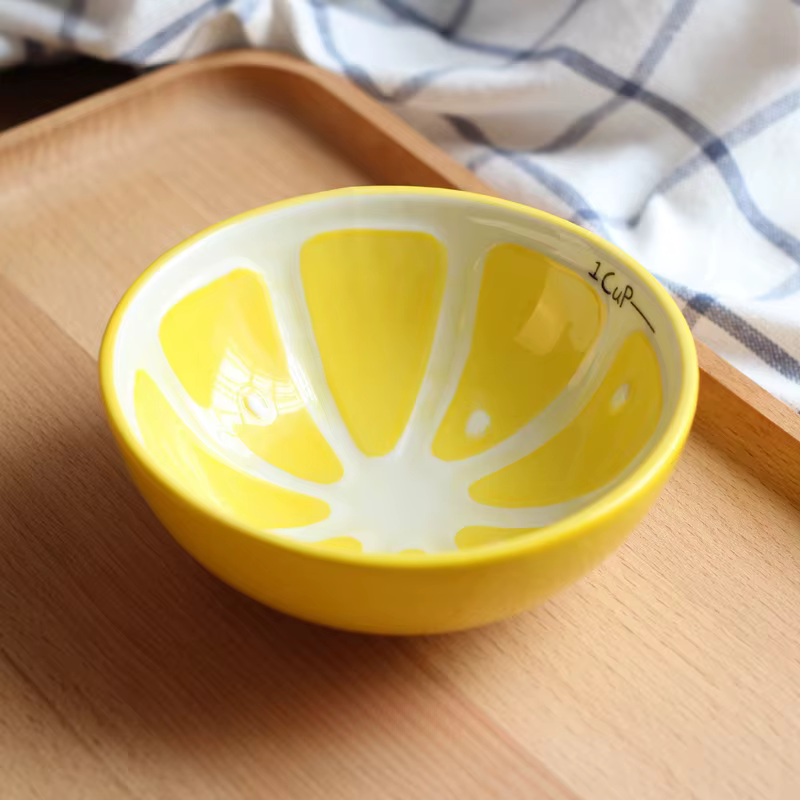 Bol à salade en céramique créatif en forme de Fruit