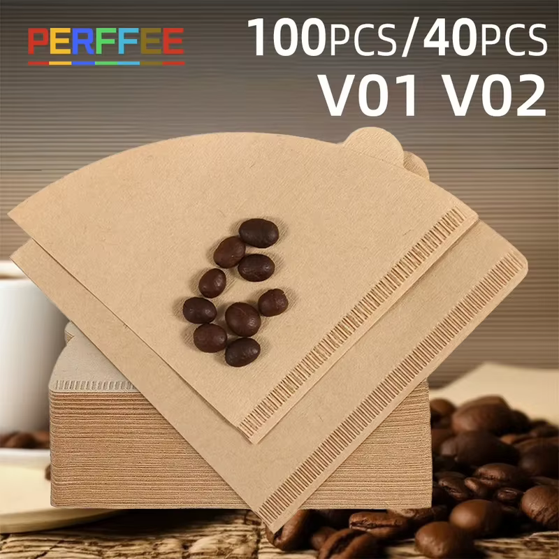 Filtre à cône en pâte de bois 01