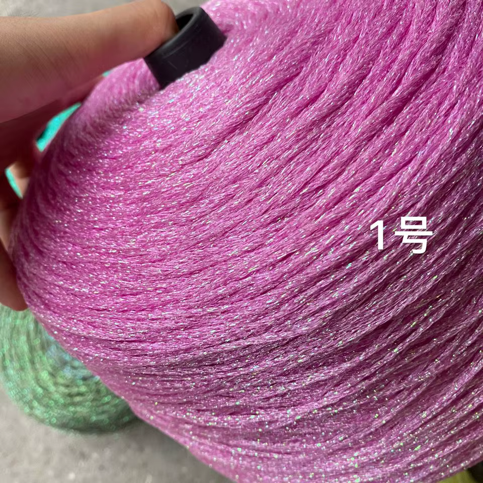 50g/boule coloré Unique or argent laine coton fil métallique écheveau Crochet fil paillettes tissé à la main sac artisanal