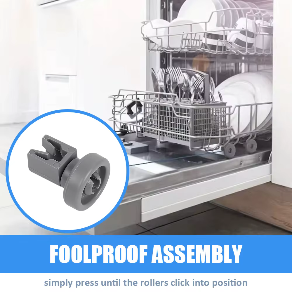 Roue de panier supérieur pour lave-vaisselle, 8 pièces, pour Aeg, Electrolux, favori, privilège, Zanussi, Kits de roues supérieures pour lave-vaisselle
