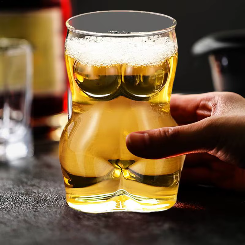 Tasse à bière en verre créative pour femmes
