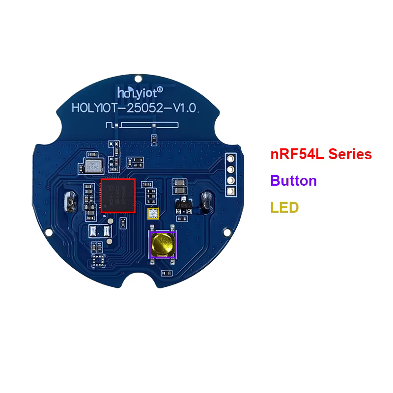 Balise Holyiot BLE 6.2 série nRF54L, faible consommation d'énergie, Bluetooth iBeacon, dispositif de positionnement intérieur IoT, iBeacon Eddystone