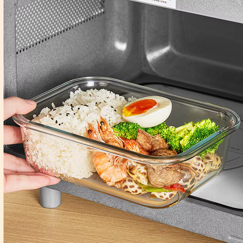 Boîte scellée en verre sous vide pour le stockage des aliments au réfrigérateur