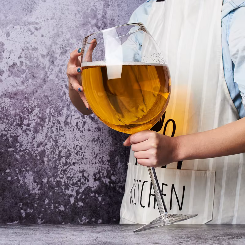 Verre à vin et chope à bière extra large