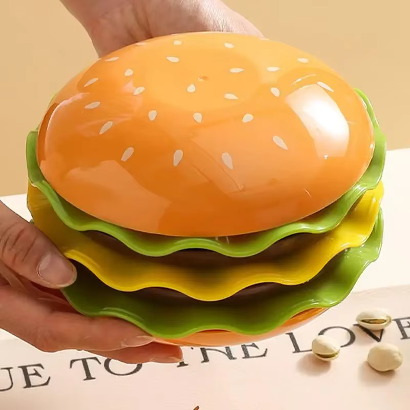 Ensemble d'assiettes à hamburger empilables