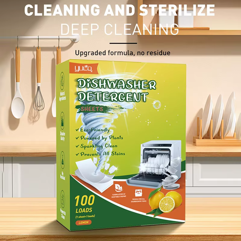 Nettoyant pour lave-vaisselle, tablettes détergentes puissantes pour éliminer les taches d'huile et détartrer, outils de nettoyage de cuisine pour lave-vaisselle et machine à laver
