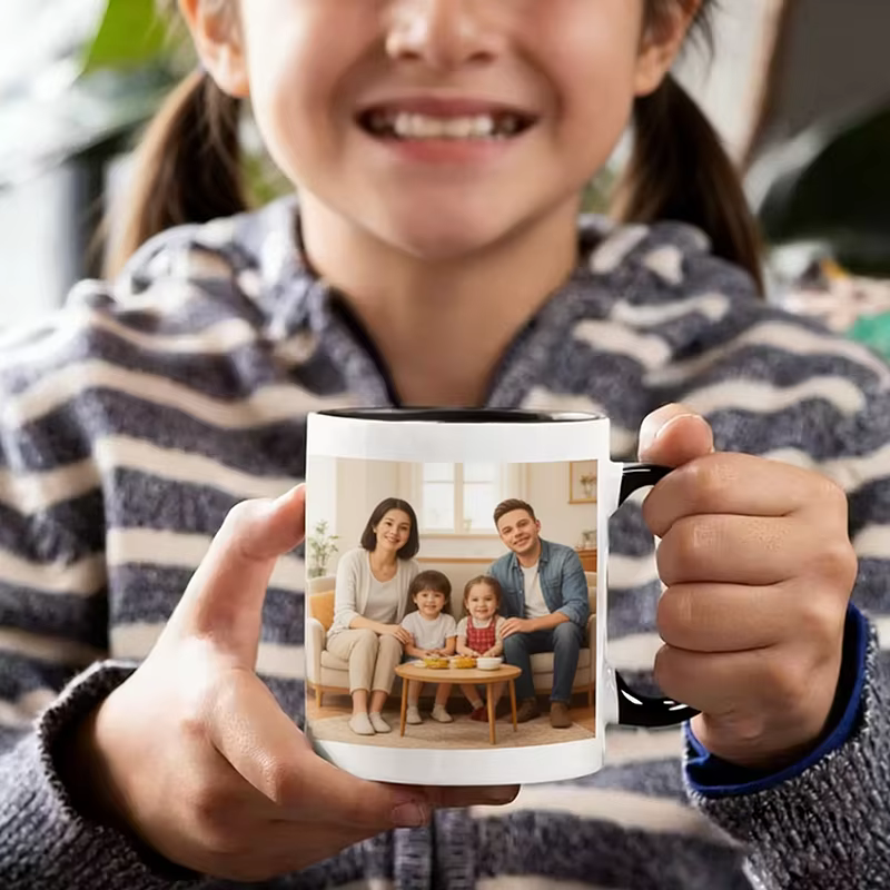 Tasse personnalisée avec photos et texte