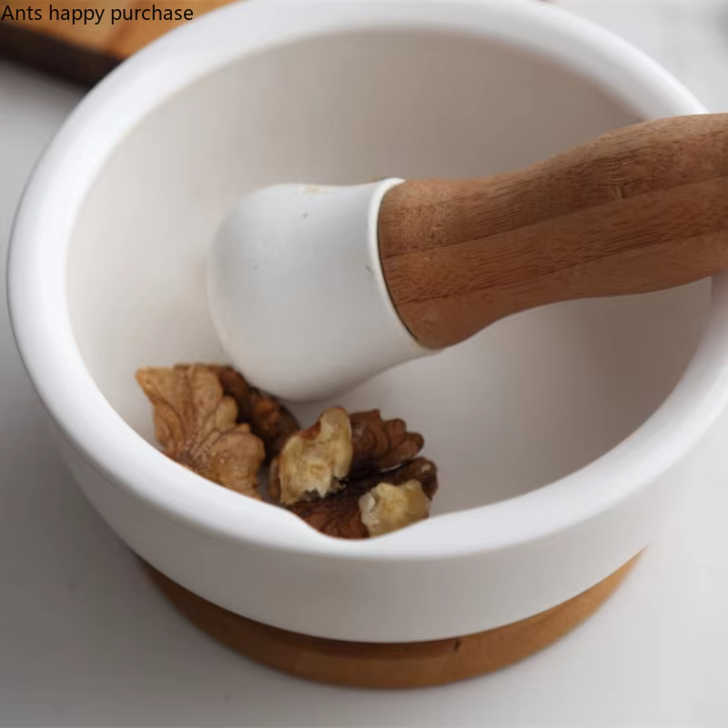 Mortier et pilon en céramique, broyeur à épices, bol de broyage manuel, outils de broyage des aliments