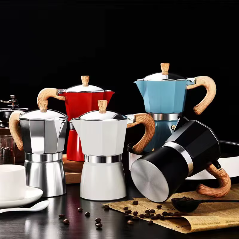 Cafetière moka italienne manuelle en alliage de Style dinde, 150ml