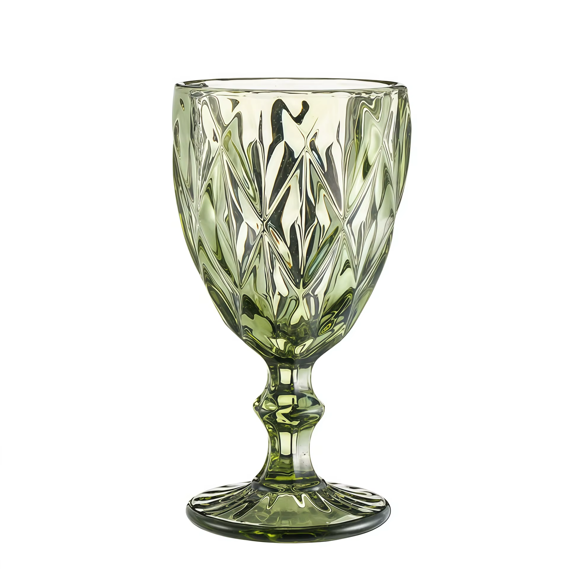 Verre à vin européen en relief