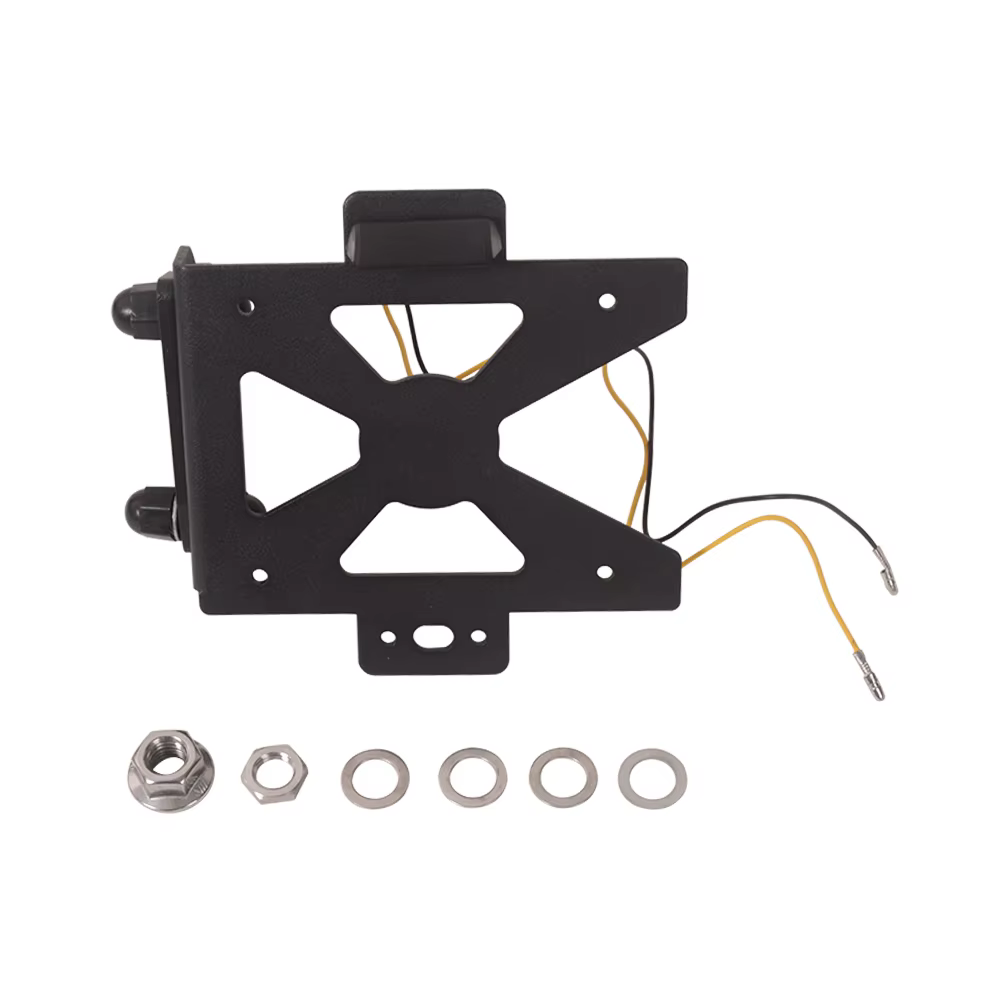 Cafe Racer pour BMW K100 K 100 nouveau support de plaque d'immatriculation de moto éliminateur latéral Kit de rangement de Page cadre de plaque d'immatriculation avec lumière