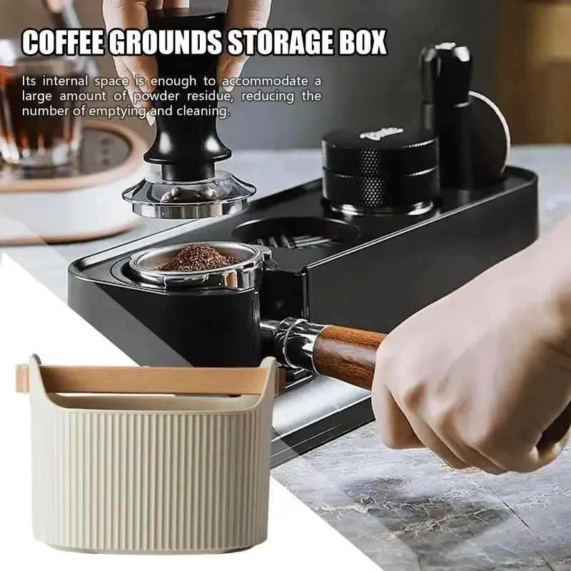 Poubelle à expresso avec poignées amovibles