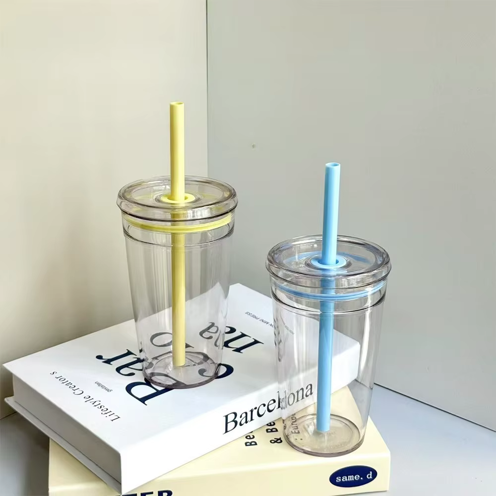 Verres 450ml tasse de paille réutilisable