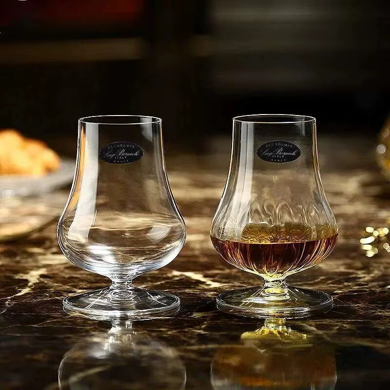 Italie marque Bormioli cristal whisky Copita nez verre flamme motif Cognac Brandy renifleur malt