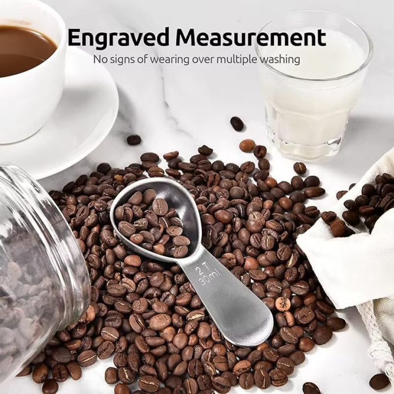 Nouveau cuillère à café à manche court en acier inoxydable