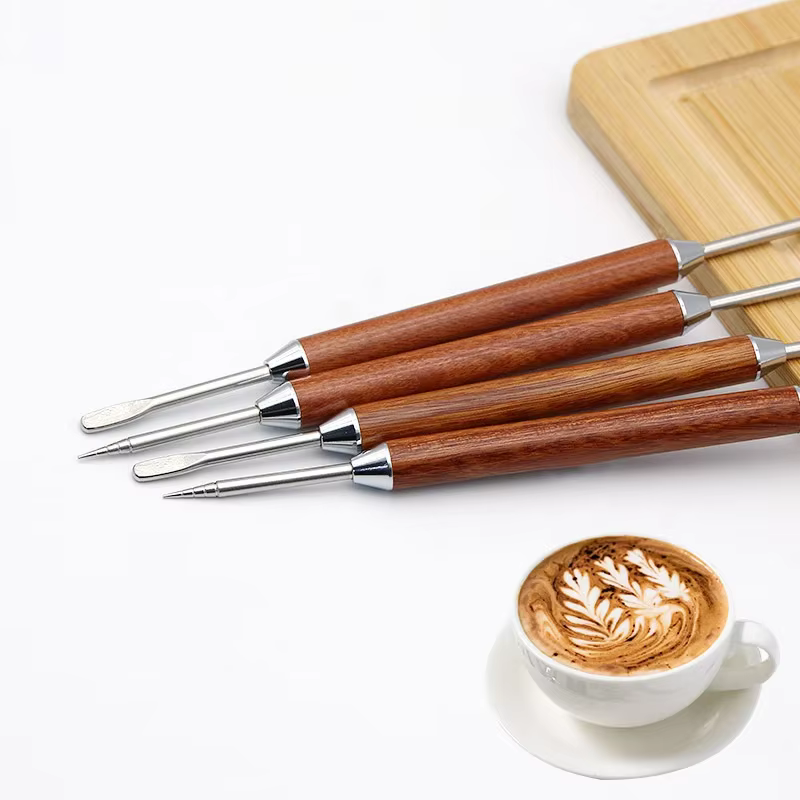2025 nouveau café Latte Art stylo acier inoxydable épices Cappuccino tirer aiguille