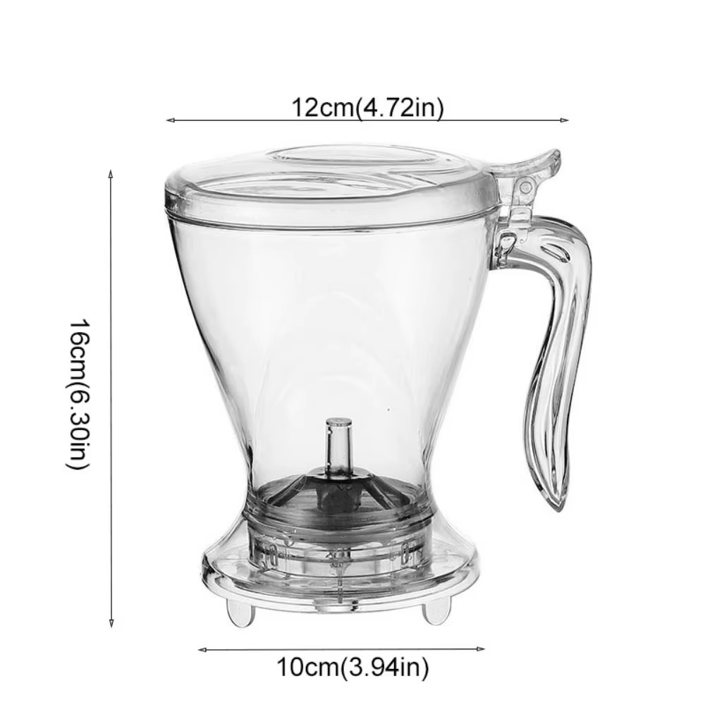 Carafe à expresso 600 ml, filtre à café pour infusion, pot à café transparent en PC avec tasse, infuseur à thé, Americano