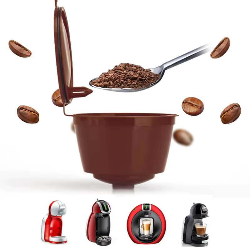 6pcs réutilisable café Capsule pour Nescafé Dolce Gusto Machine rechargeable