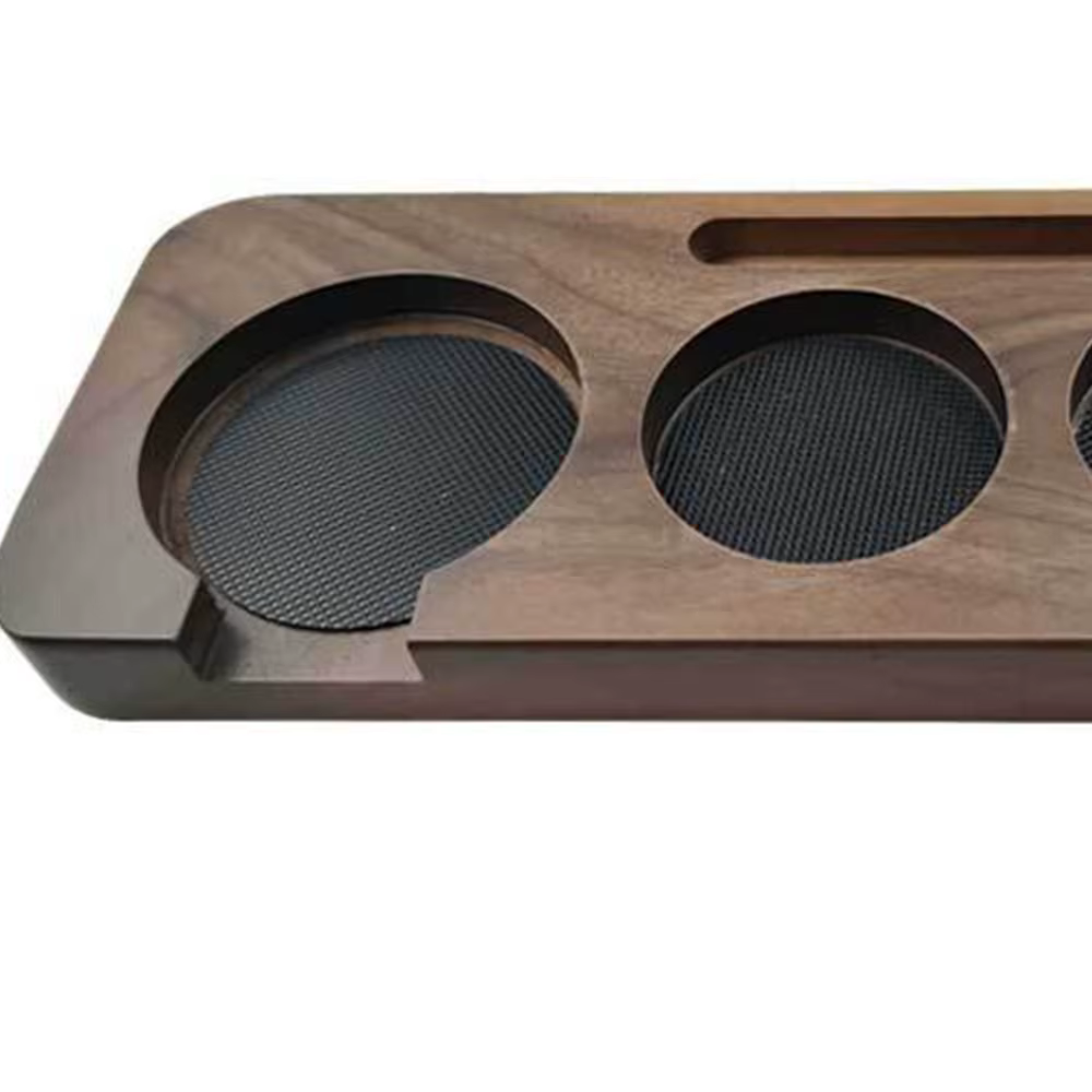 Station de bourrage de café en bois 51/58mm