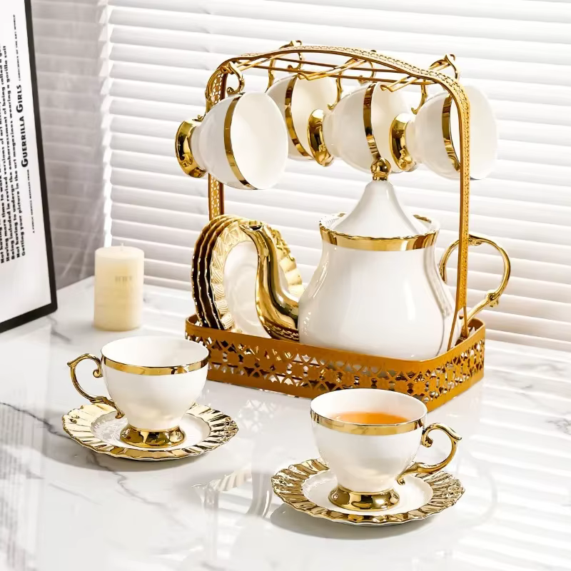 Ensemble de tasses à café en céramique de Style européen moderne-tasses