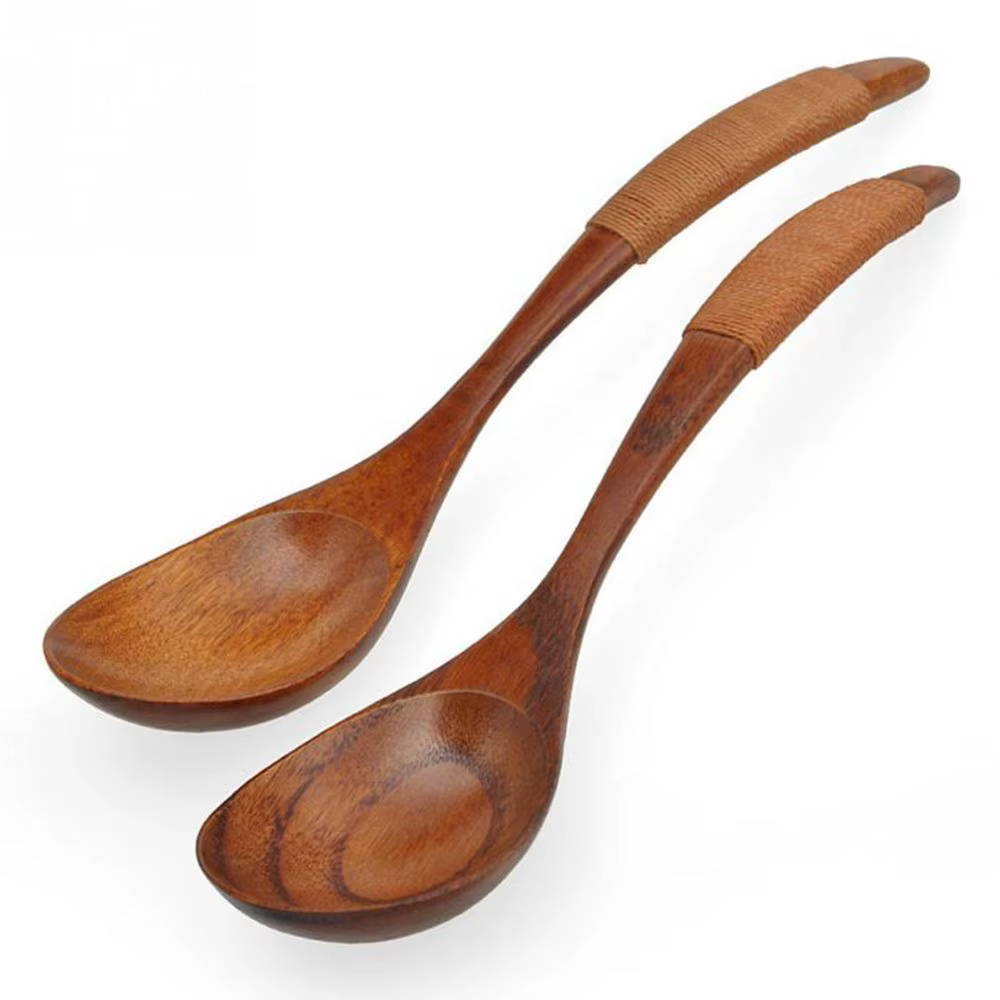 Cuillère en bois pour café et dessert, ustensile de cuisine, Cuillère à soupe