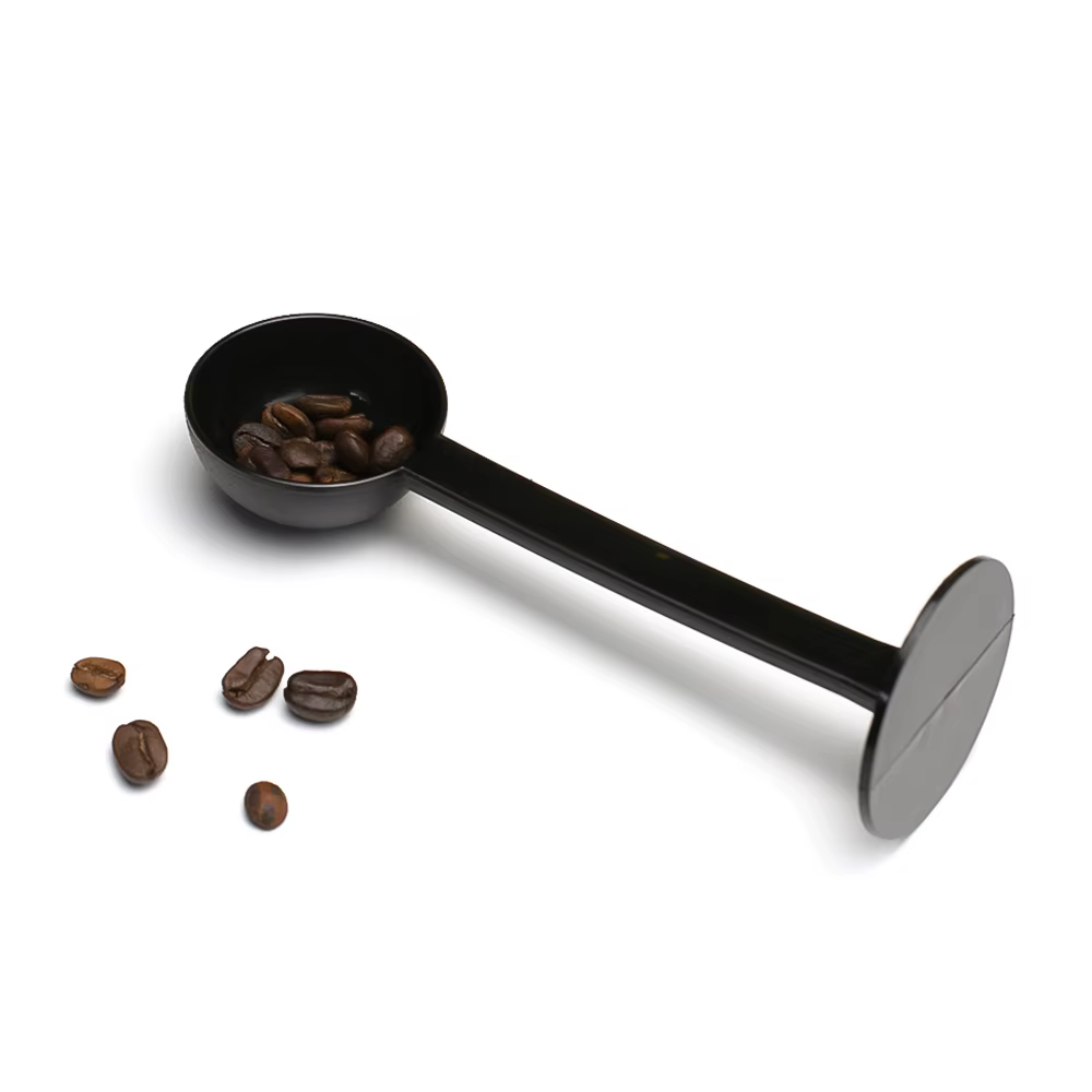 Cuillère à café noire à long manche