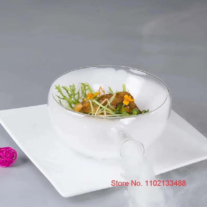 Bols à salade en verre faits à la main