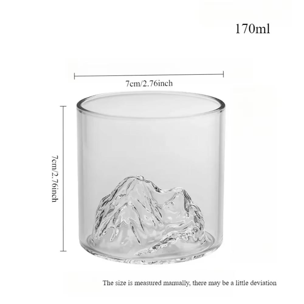 Tasse d'eau en verre polyvalente Transparent 180/300ML