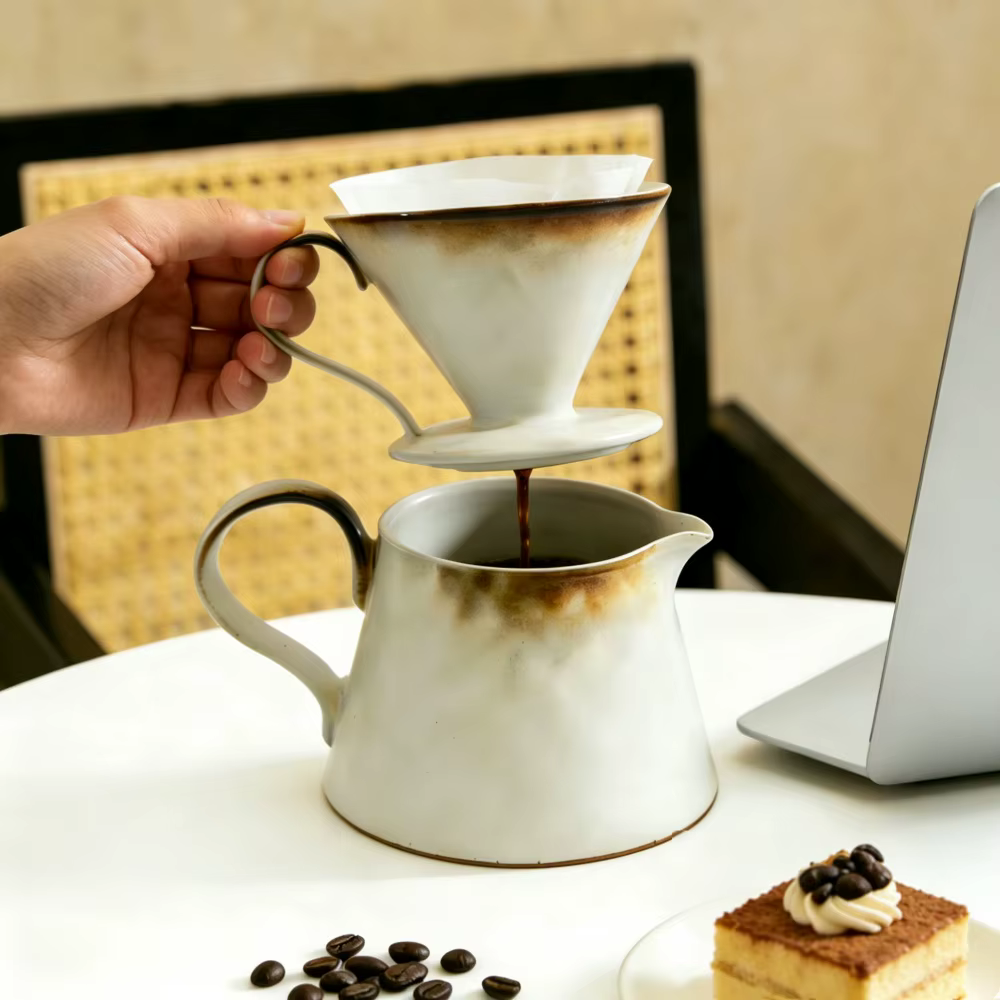 Ensemble de café pour over pour en-casée en céramique Kiln Change