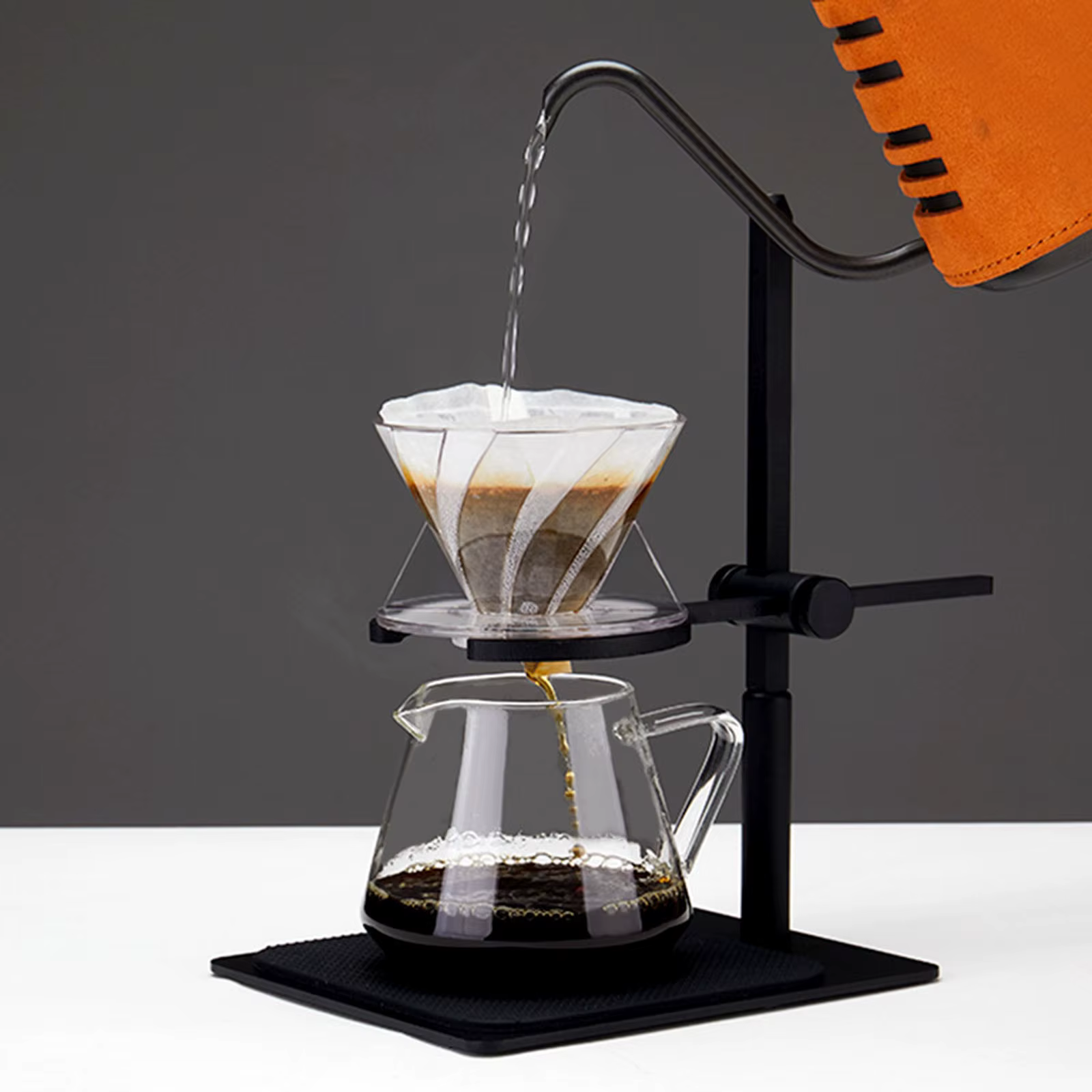 Support de filtre à café rétro infusé à la main