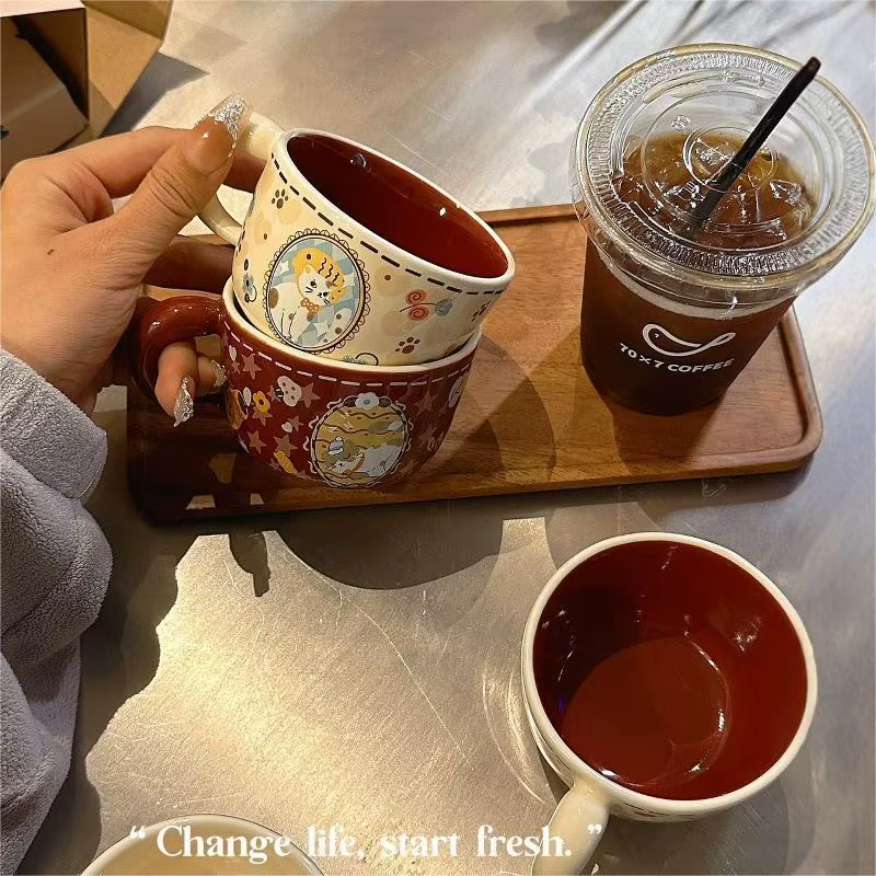 Tasse à café en céramique pour chat