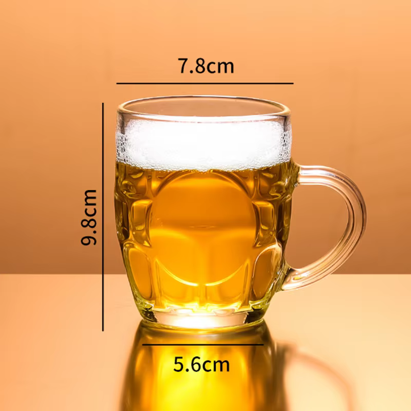 Tasses à bière en verre de 260ml