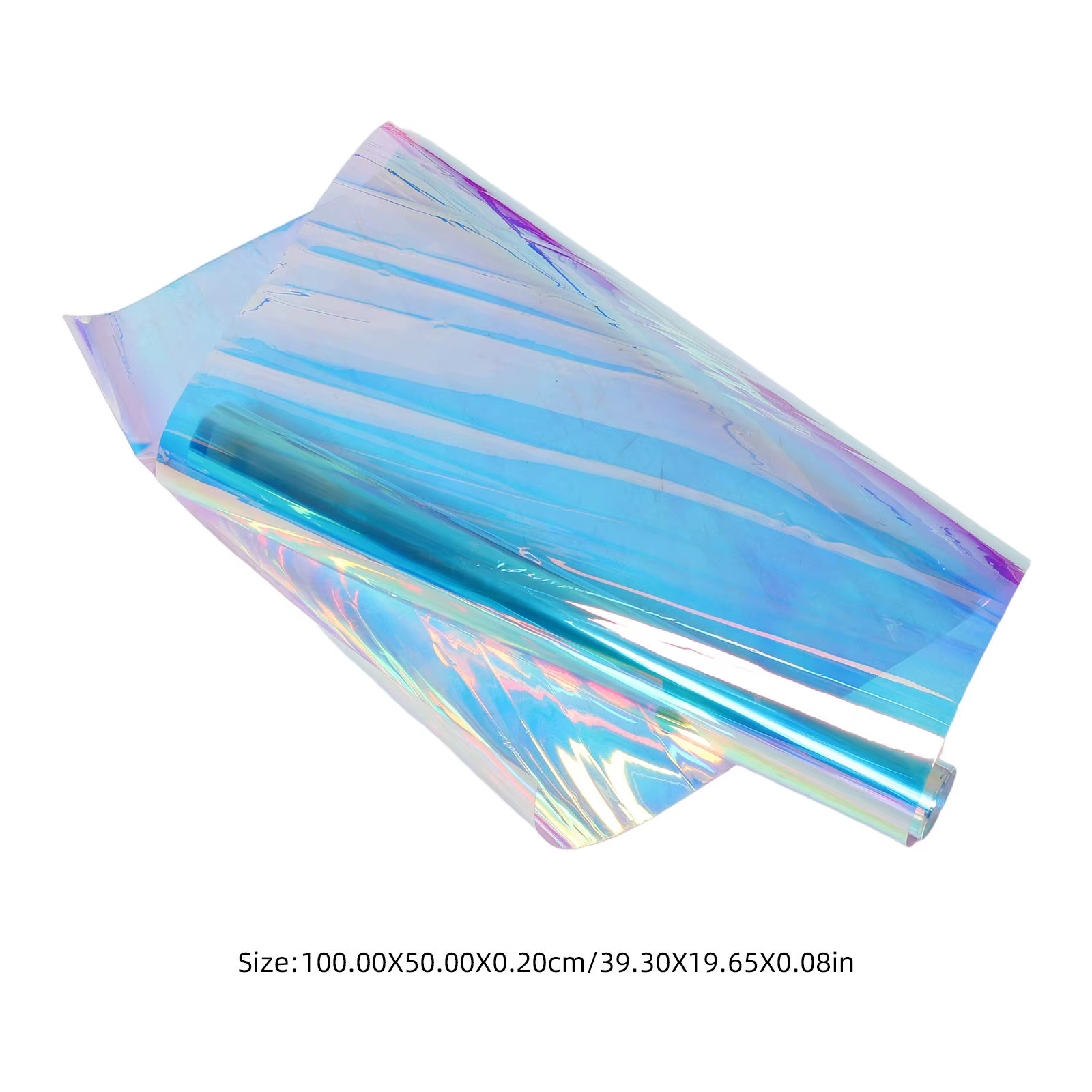 Film adhésif décoratif holographique effet arc-en-ciel pour vitres, vinyle permanent dichroïque irisé, feuille filtrante pour photographie, arc-en-ciel