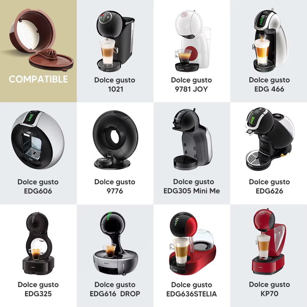 Dosettes de capsules de café réutilisables pour Dolce Gusto