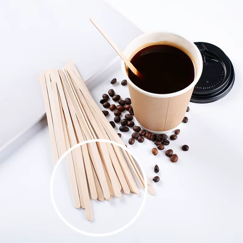 Agitateurs à café jetables en bois