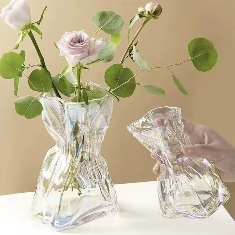 Vase en verre organique