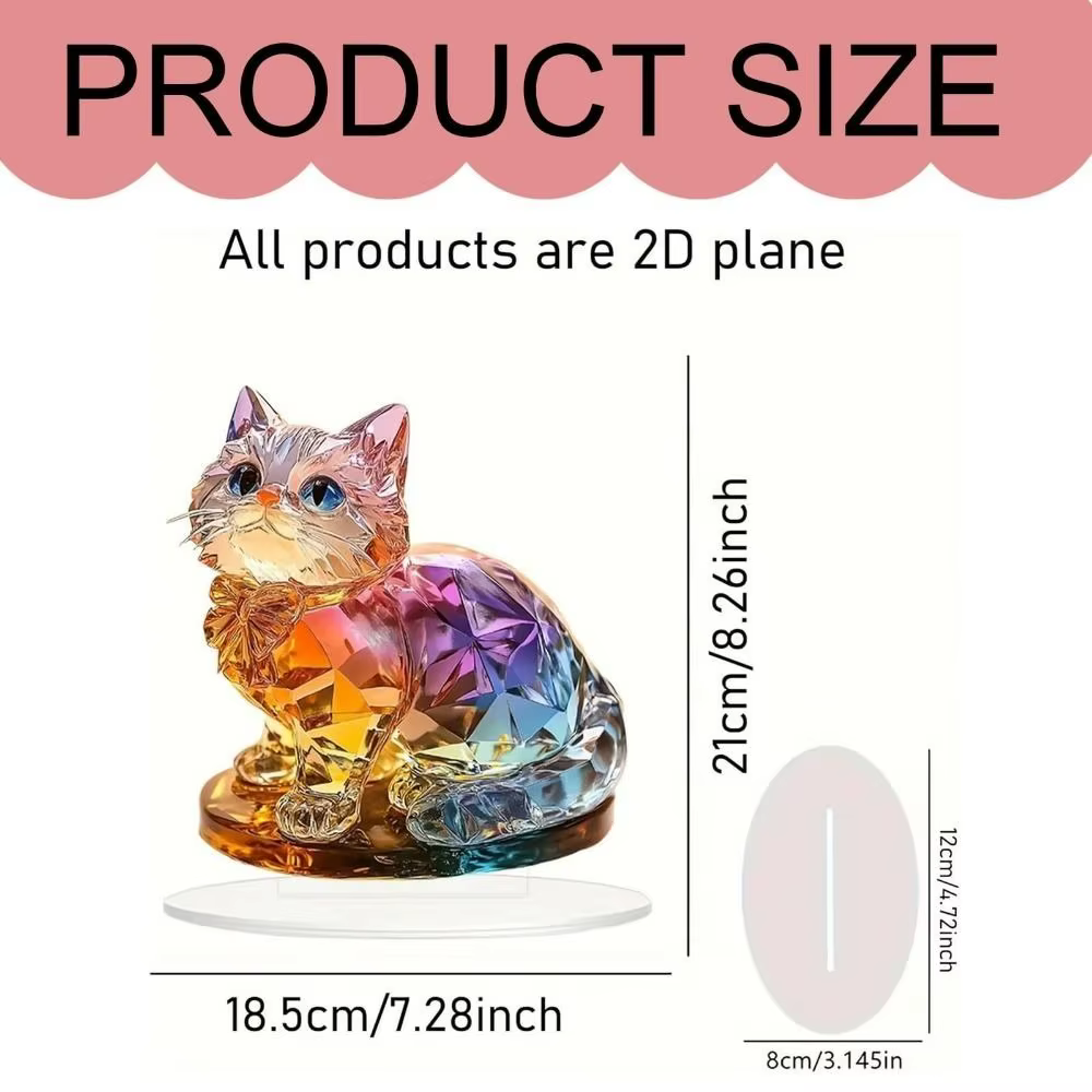 Figurine d'animal en cristal faite à la main