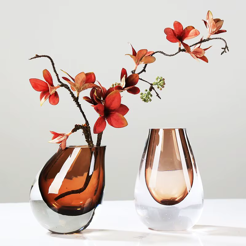 Vase en verre artistique