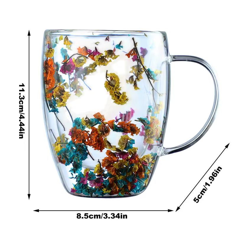 Tasse à café en verre à double paroi