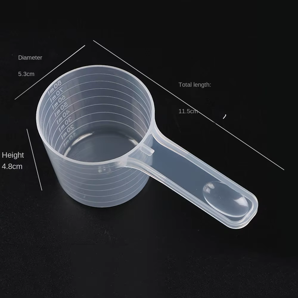 Cuillère à café en plastique transparente