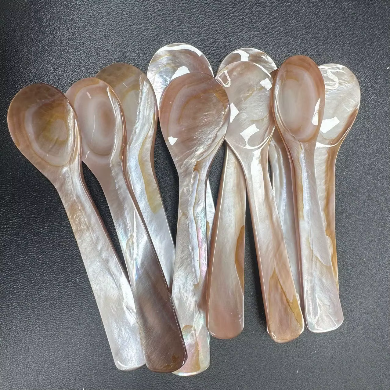 Cuillère à glace en coquillage naturel 9-13CM